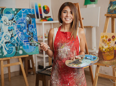 couverture de : Peindre avec textures et pigments m&eacute;talliques