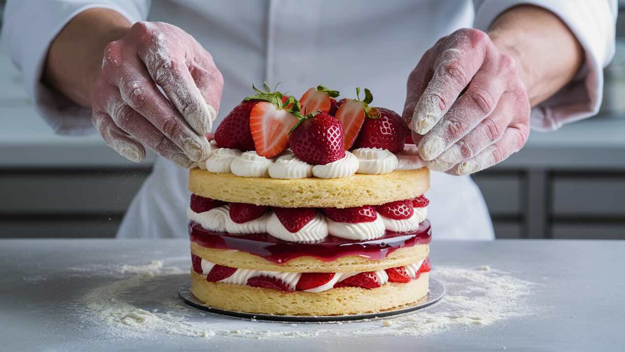 couverture de : Apprendre &agrave; r&eacute;aliser une Charlotte aux Fraises