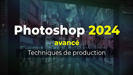 couverture de : Photoshop 2024 | Techniques de production avanc&eacute;es