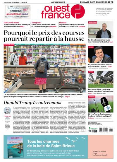 couverture de : Ouest-France - Challans, Saint-Gilles-Croix-de-Vie