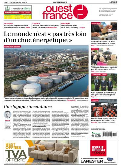couverture de : Ouest-France - Lorient