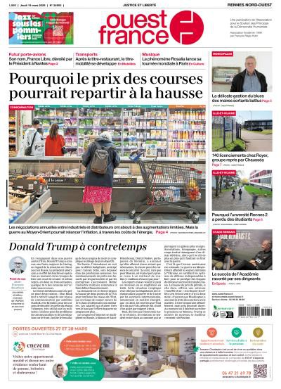 couverture de : Ouest-France - Rennes Nord-Ouest