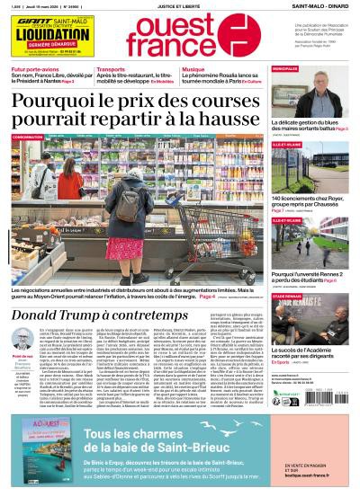 couverture de : Ouest-France - Saint Malo