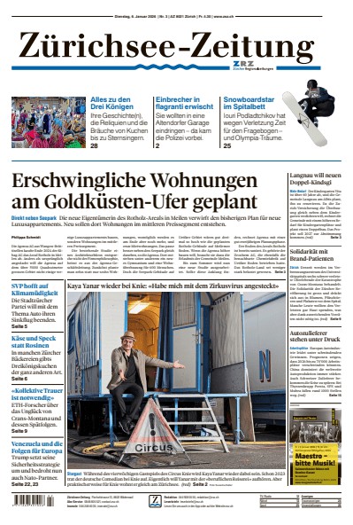 couverture de : Z&uuml;richsee-Zeitung