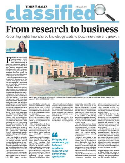 couverture de : The Sunday Times of Malta - Classified