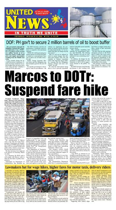 couverture de : United News - English Edition