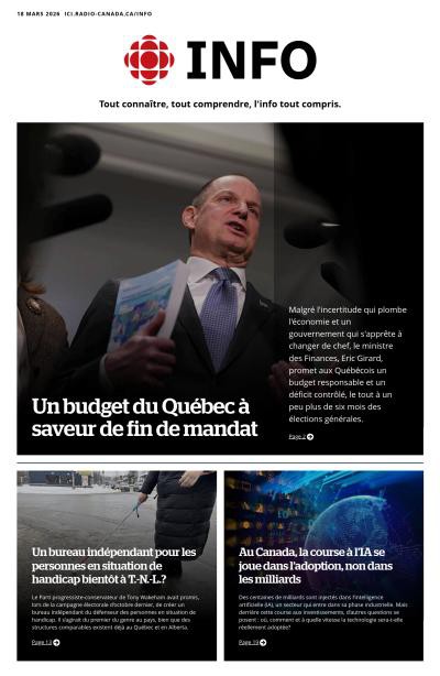 couverture de : Radio-Canada Info