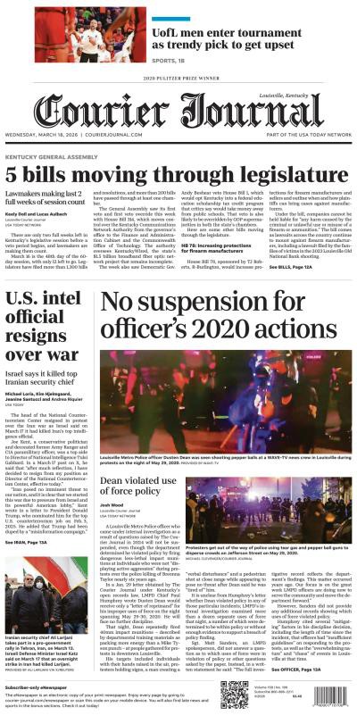 couverture de : The Courier-Journal (Louisville)