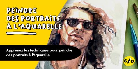 couverture de : Peindre des portraits &agrave; l'aquarelle