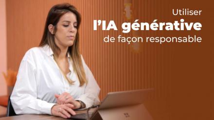 couverture de : Apprendre &agrave; utiliser l&rsquo;IA g&eacute;n&eacute;rative de fa&ccedil;on responsable