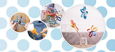 couverture de : Cr&eacute;ez des fleurs et des flocons en rouleaux de papier toi...