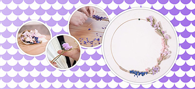 couverture de : Cr&eacute;ez une couronne de fleurs tendance